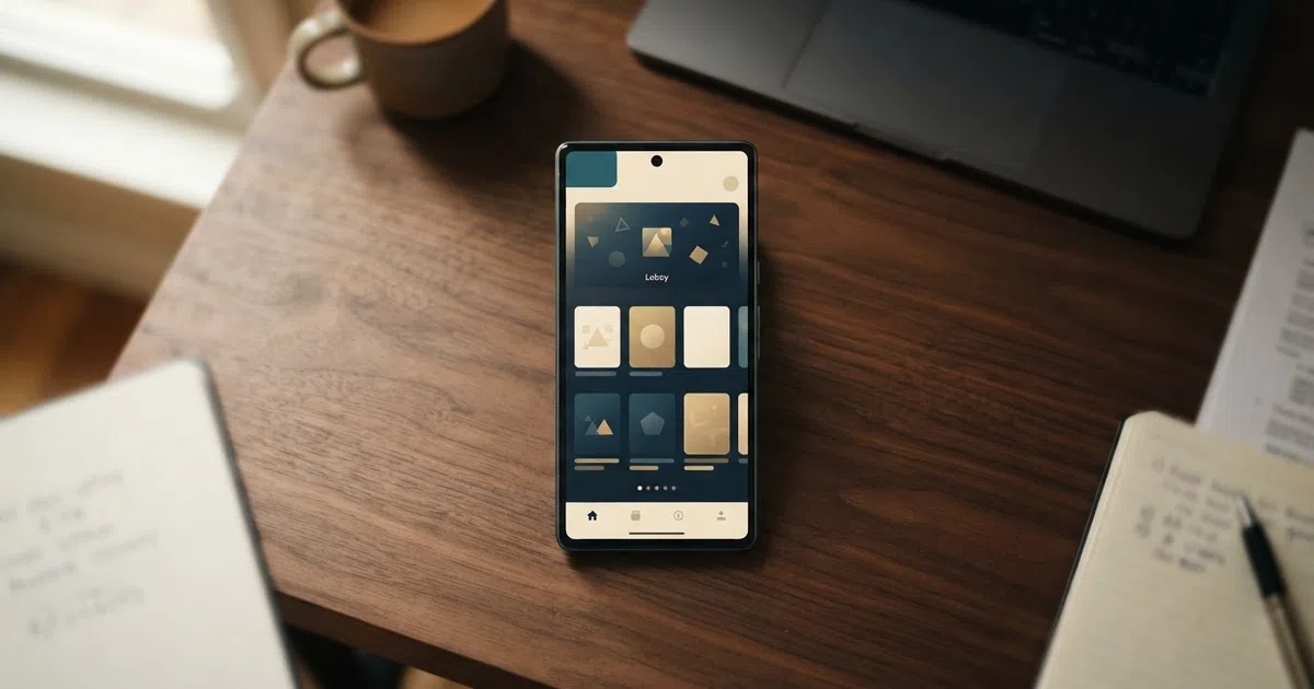 A smartphone screen showing a UKGC-licensed online casino lobby with the padlock icon and licence number visible in the footer