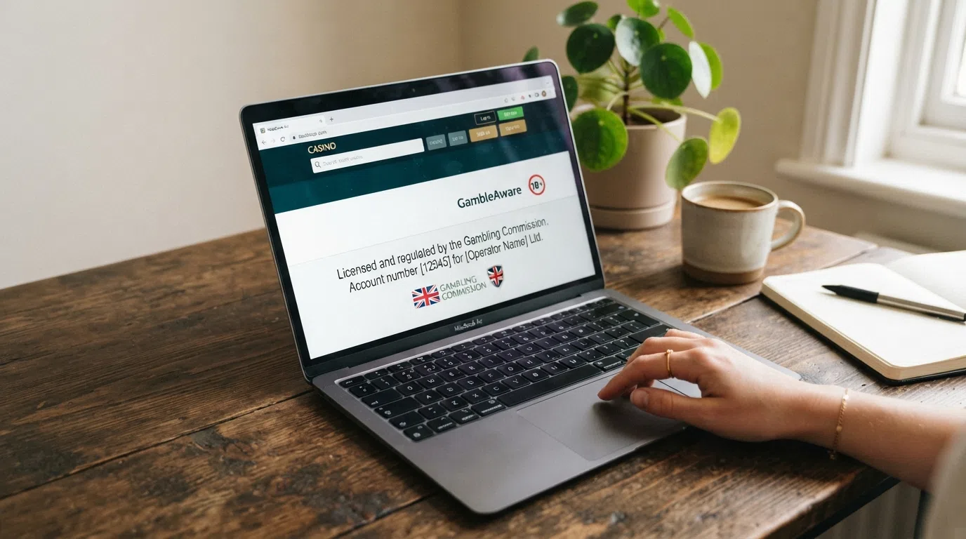 The Gambling Commission logo and the words “Licensed and regulated by the Gambling Commission” displayed on a website footer or regulatory page